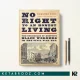 کتاب No Right to An Honest Living اثر Jacqueline Jones زبان اصلی